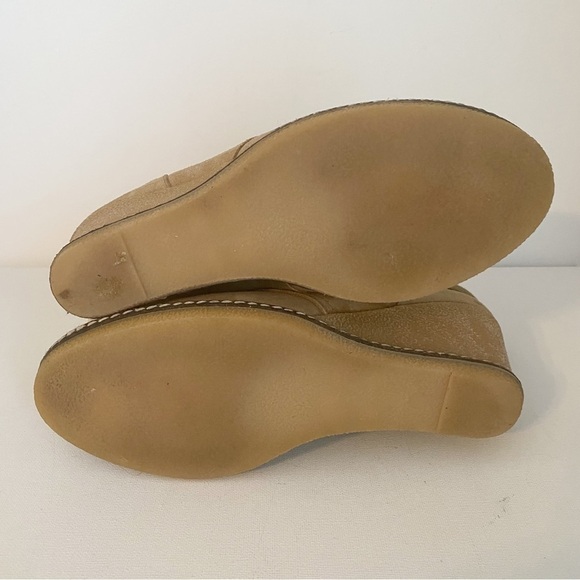 J. Crew MacAlister Wedge Suede Shearling Ankle Boots - 7 - Picture 12 of 16